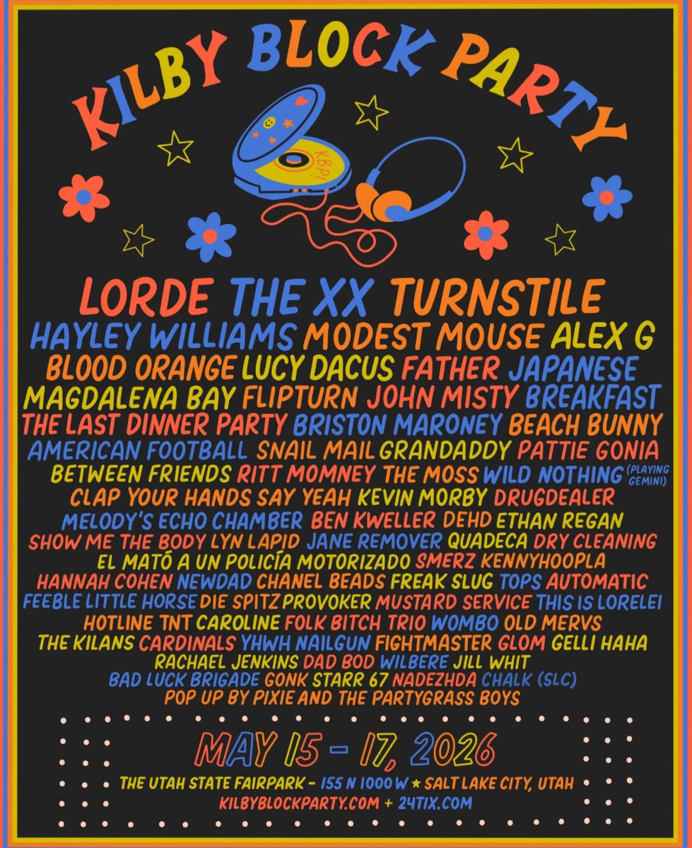 2 GA Kilby Block Party 3 Day passes