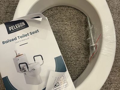 Brand New Raised Toilet Seat with Handles