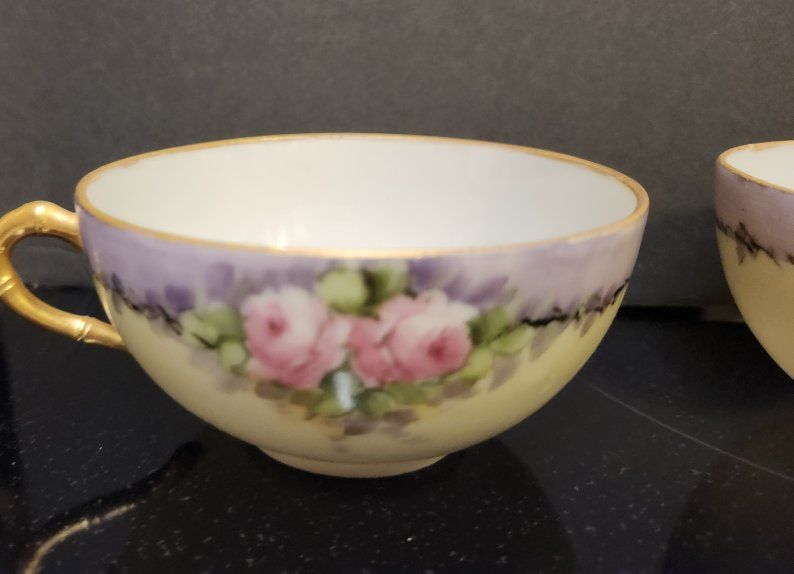 Antique Handpainted dainty Tea cups