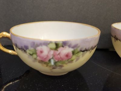 Antique Handpainted dainty Tea cups