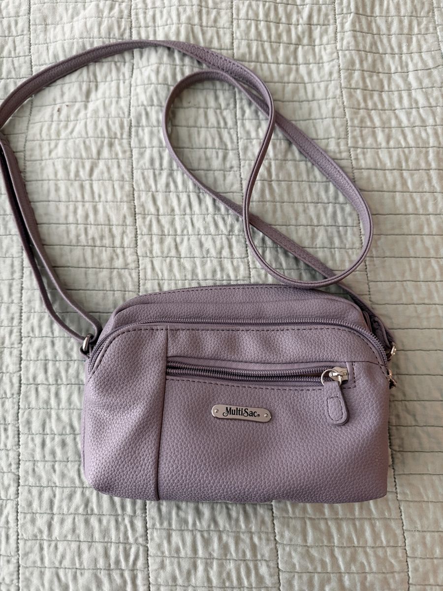 MultiSac Purple Crossbody Shoulder Bag Purse