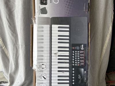 RockJam RJ461LED 61-Key Portable Digital Piano Keyboard with LED Screen & Speakers