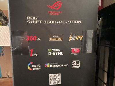 PG27aqn ROG STRIX 27" 1440p 360hz with UMLB 2