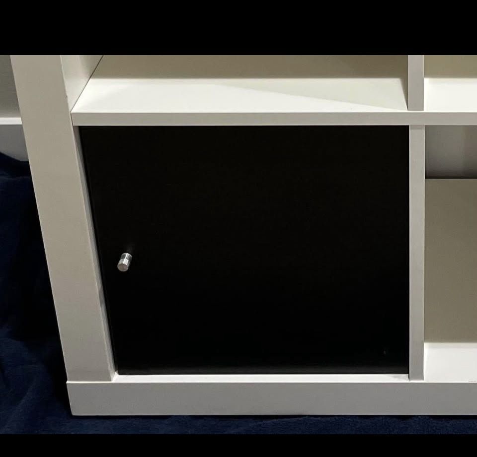 Black IKEA Cube Storage Insert with Door