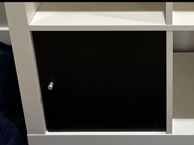 Black IKEA Cube Storage Insert with Door