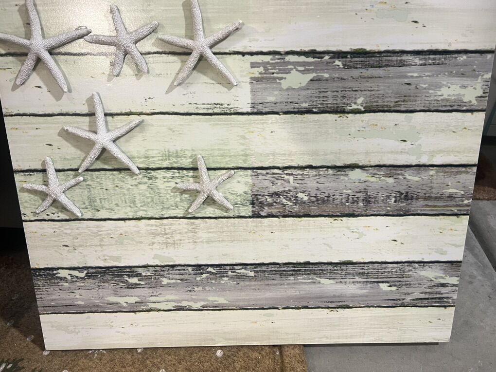 Beach American Flag Decor