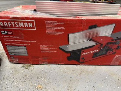 Craftsman CMEW020 6" Variable Speed Jointer 10 Amp - like New used 1 time
