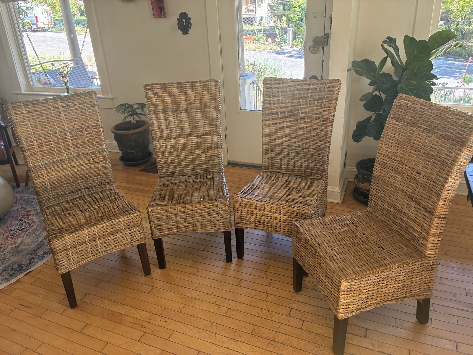 Wicker Chairs (set of 4)