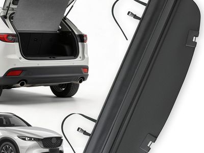 New Trunk Cargo Cover for Mazda CX5 2025 2017-2024, with Carbon Fiber Texture Ends