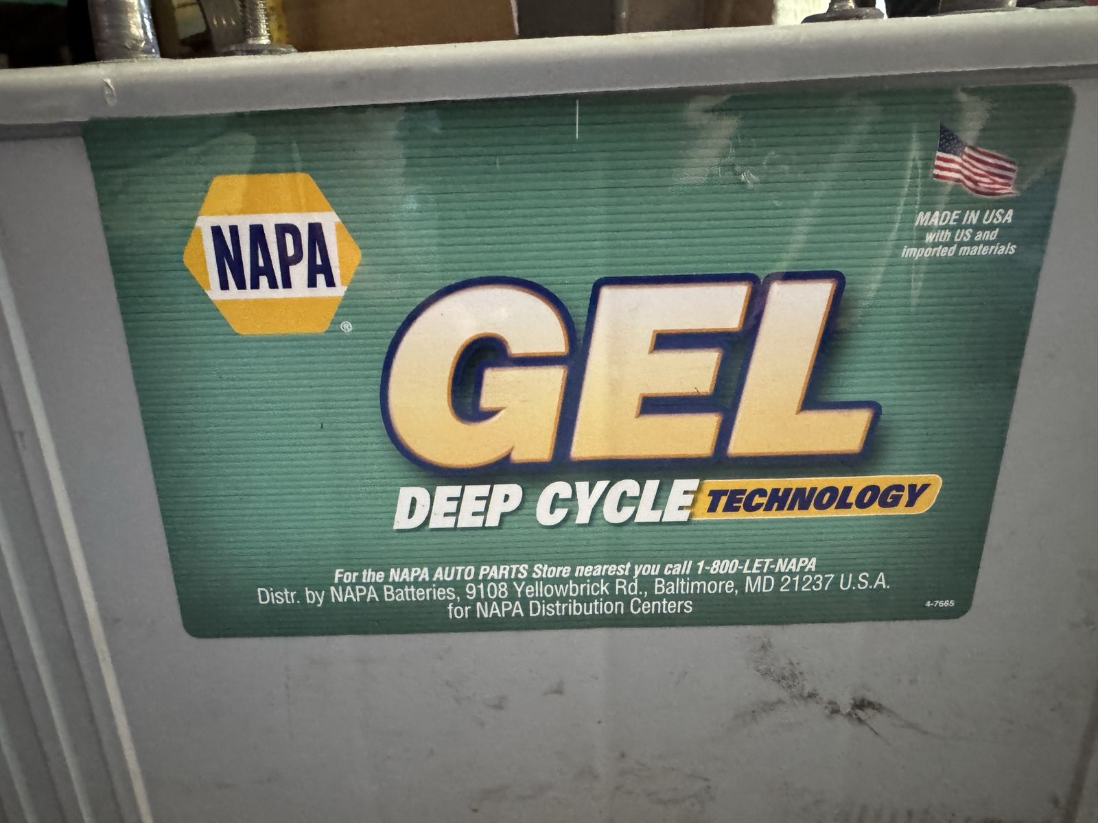 NAPA GEL Deep Cycle Batteries