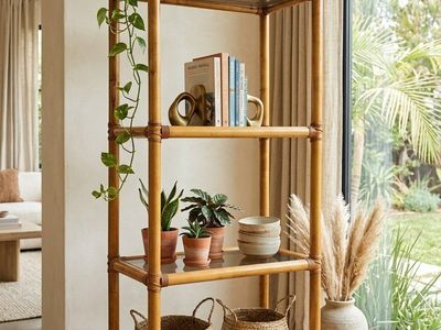 Vintage Wood Etagere