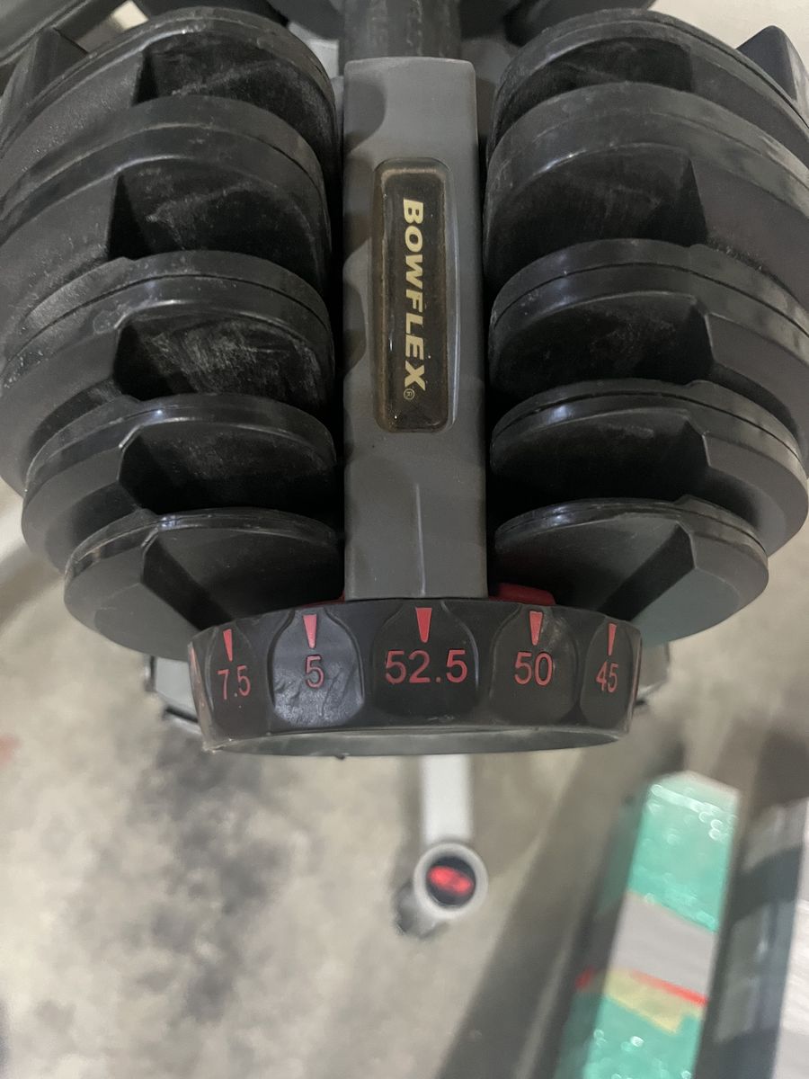 Bow flex Dumbbell Set and Bench
