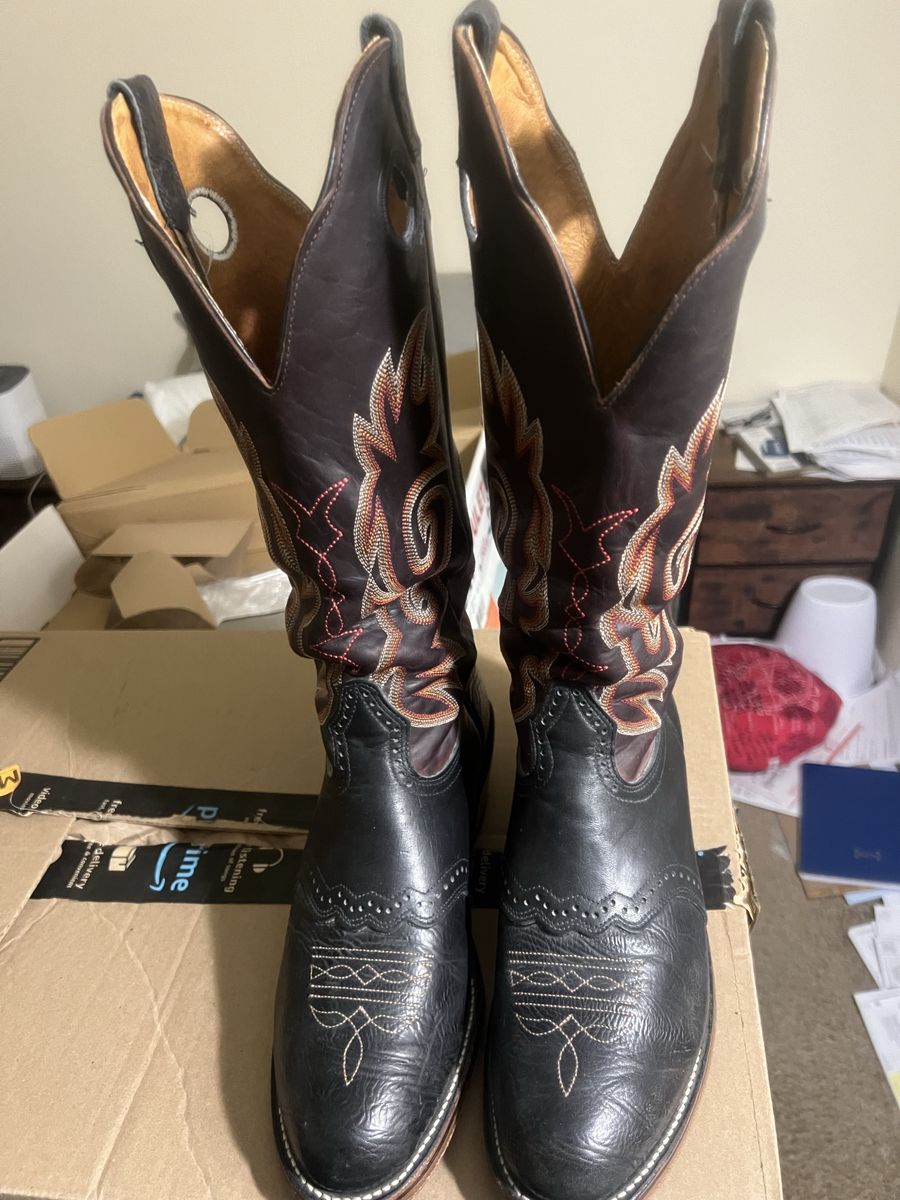 For Sale Boulet Size 10 Black Mens Western Boot