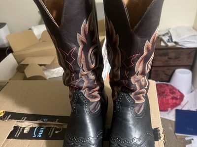 For Sale Boulet Size 10 Black Mens Western Boot