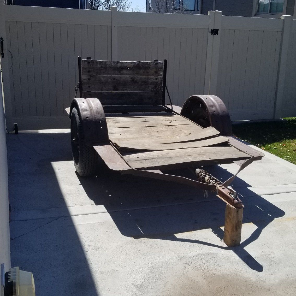 43 x 84  Homemade small equipment trailer