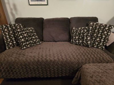 Couch and Love seat - Chocolate Brown