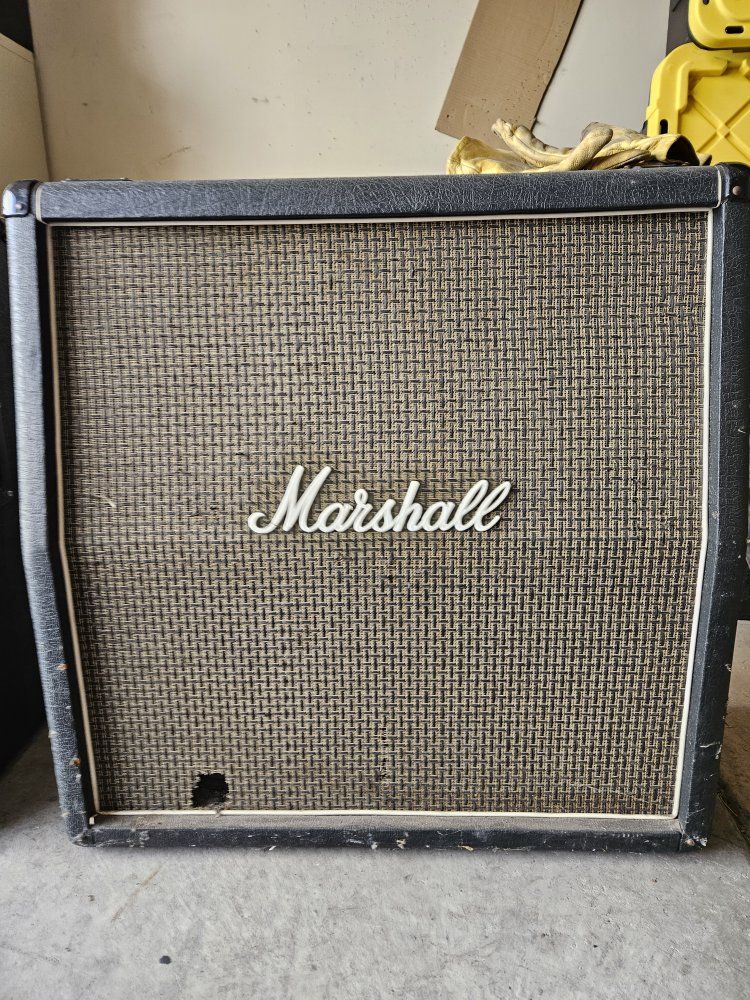 Marshall Spreaker Vintage Basket weave  Cabinets (2) 4/12 Slant Front RARE T1281s