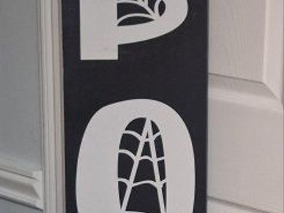 Wooden Halloween Porch Sign - Boo To You Vertical Door Decor 72 Inch