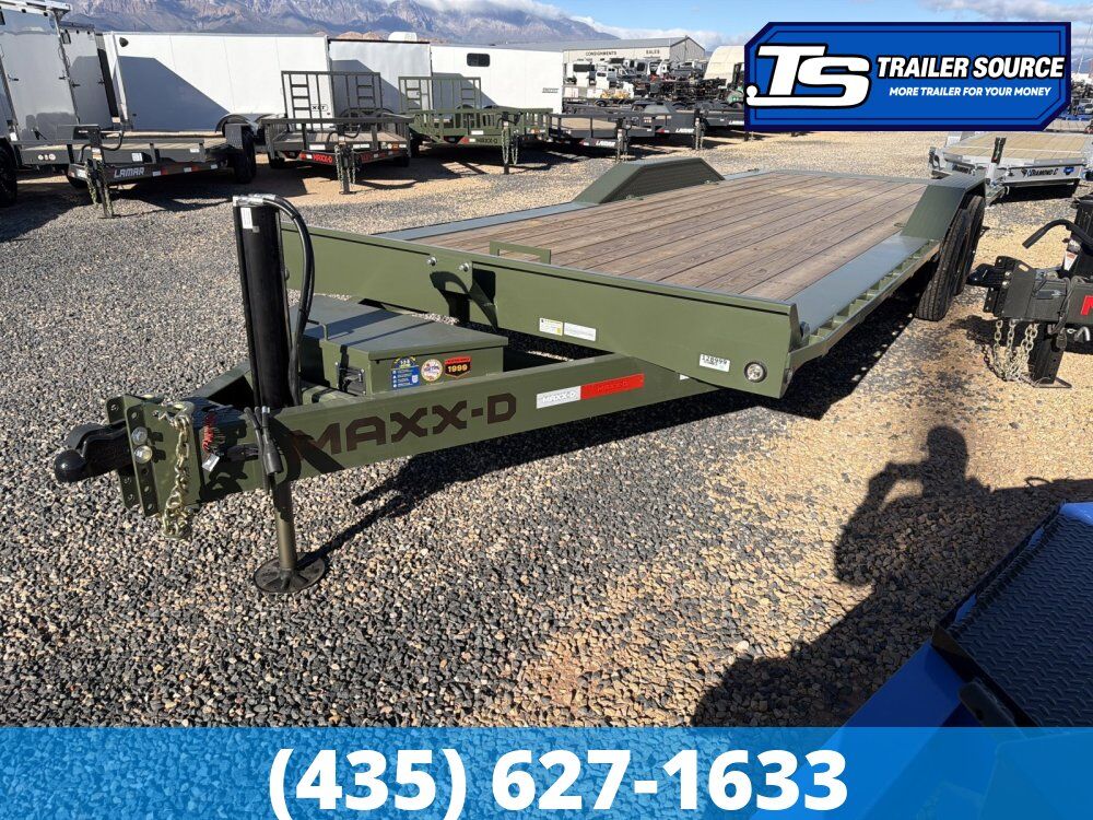 8.5x24 Maxx-D T8X Power Tilt Trailer -  17.5K GVWR - Hydraulic Jack(s)