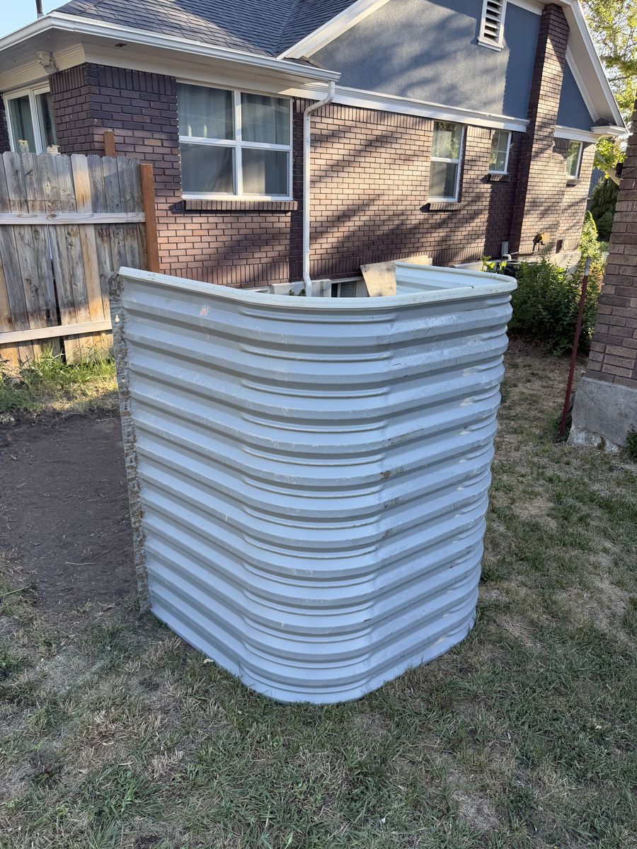 Large Egress Window Well 5 feet high by 5 feet wide