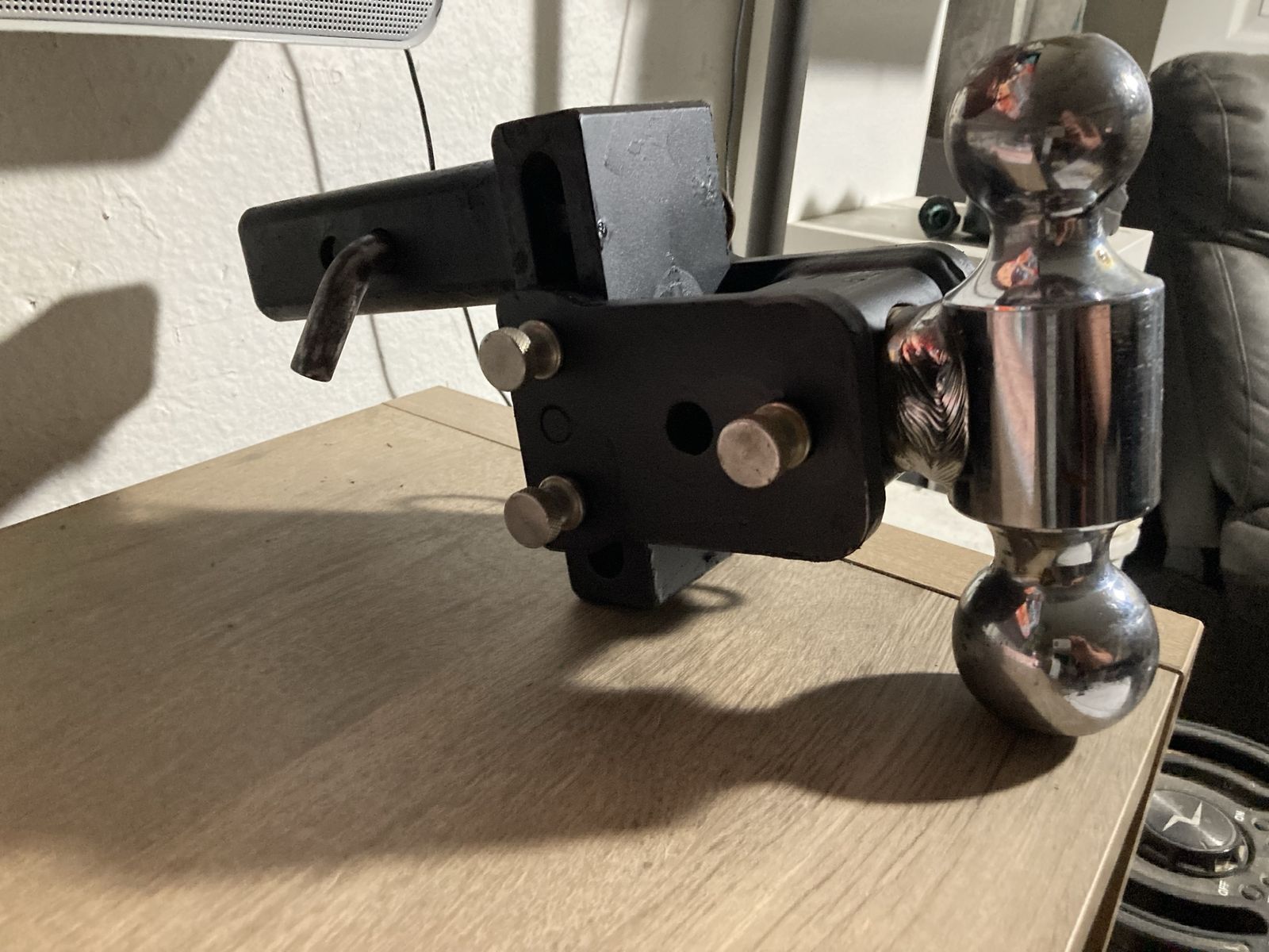 BW Adjustable Trailer Hitch with Dual Balls, Heavy Duty Towing Receiver