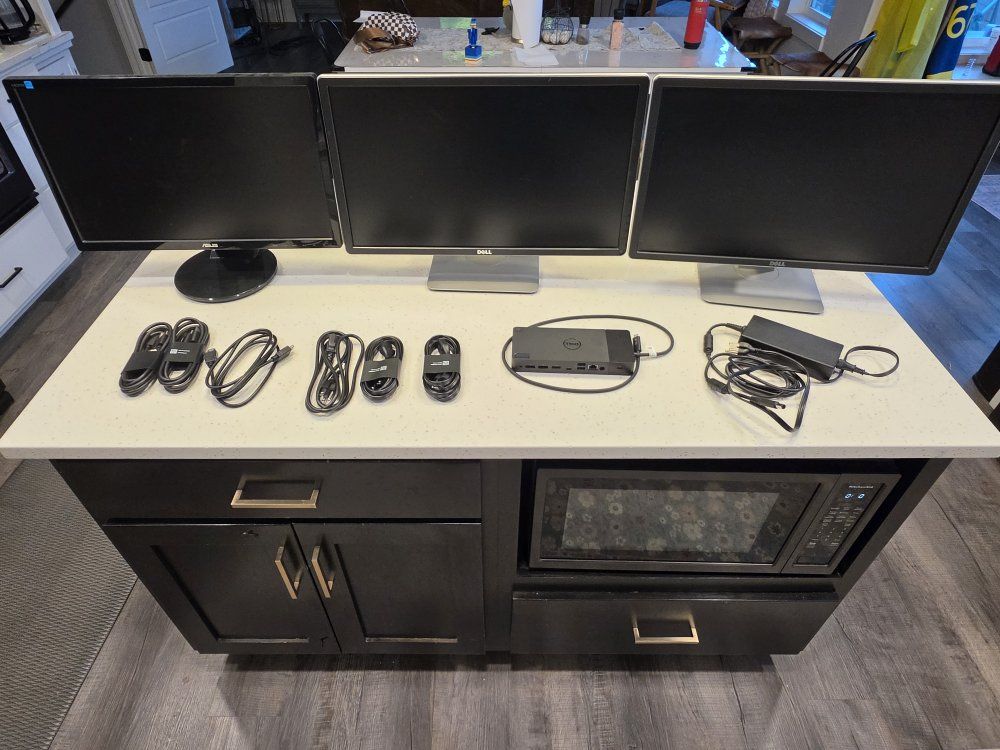 Dell P2314Ht & Asus VE228H 23"/21.5" Monitor Triple Display Setup w/ Dell WD19TB Dock