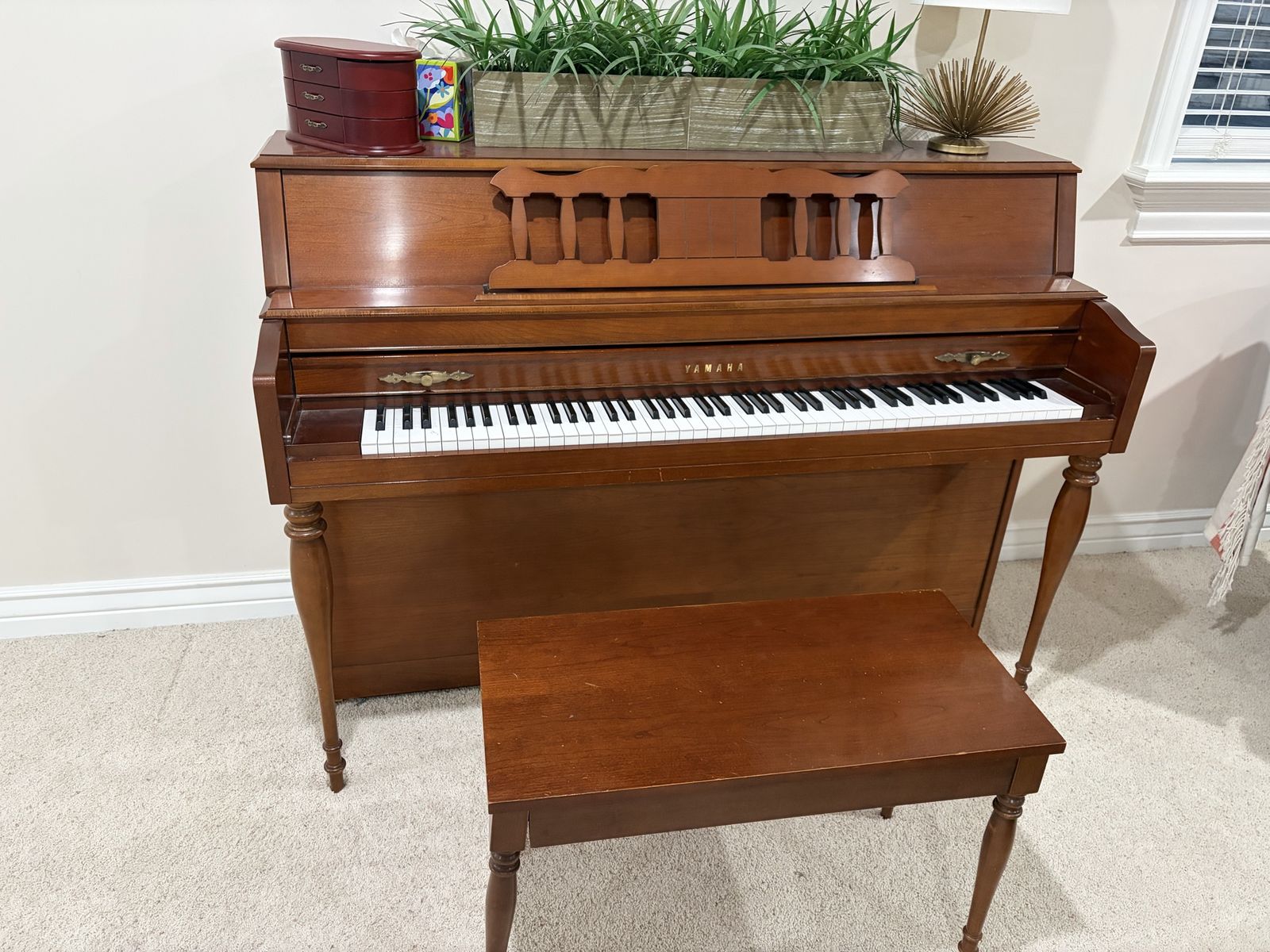 Yamaha Upright Piano with Bench