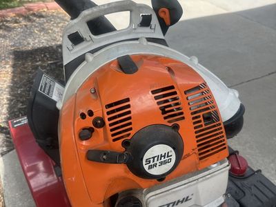 STIHL BR 350 Backpack Blower - Powerful 2-Stroke Gas Leaf Blower, Used Good Condition