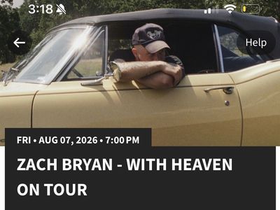 Zach Bryan: With Heaven On Tour - 2 Tickets, Rice-Eccles Stadium SLC, Aug 7, W08, Row 53