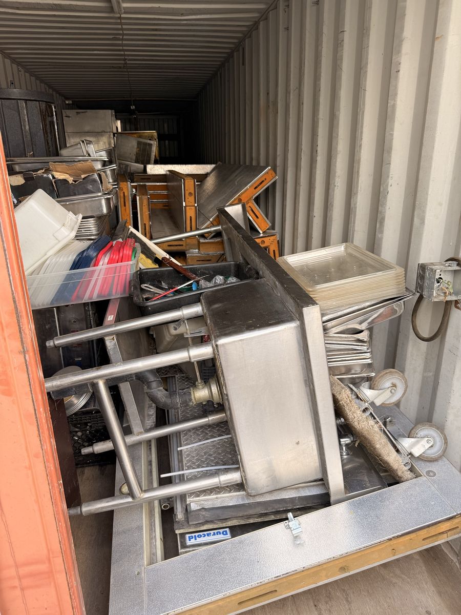 Used Commercial Restaurant Equipment Lot - Montague Convection Oven, Sinks, Walk-In Panels and fans refrigerator/freezer ,fryers