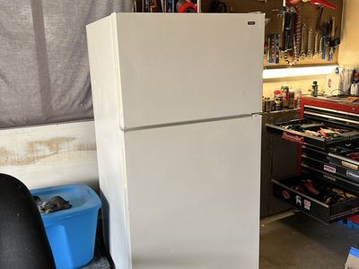 White Top-Freezer Refrigerator - Working Condition