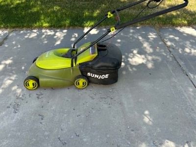 SUNJOE electric mower, working!