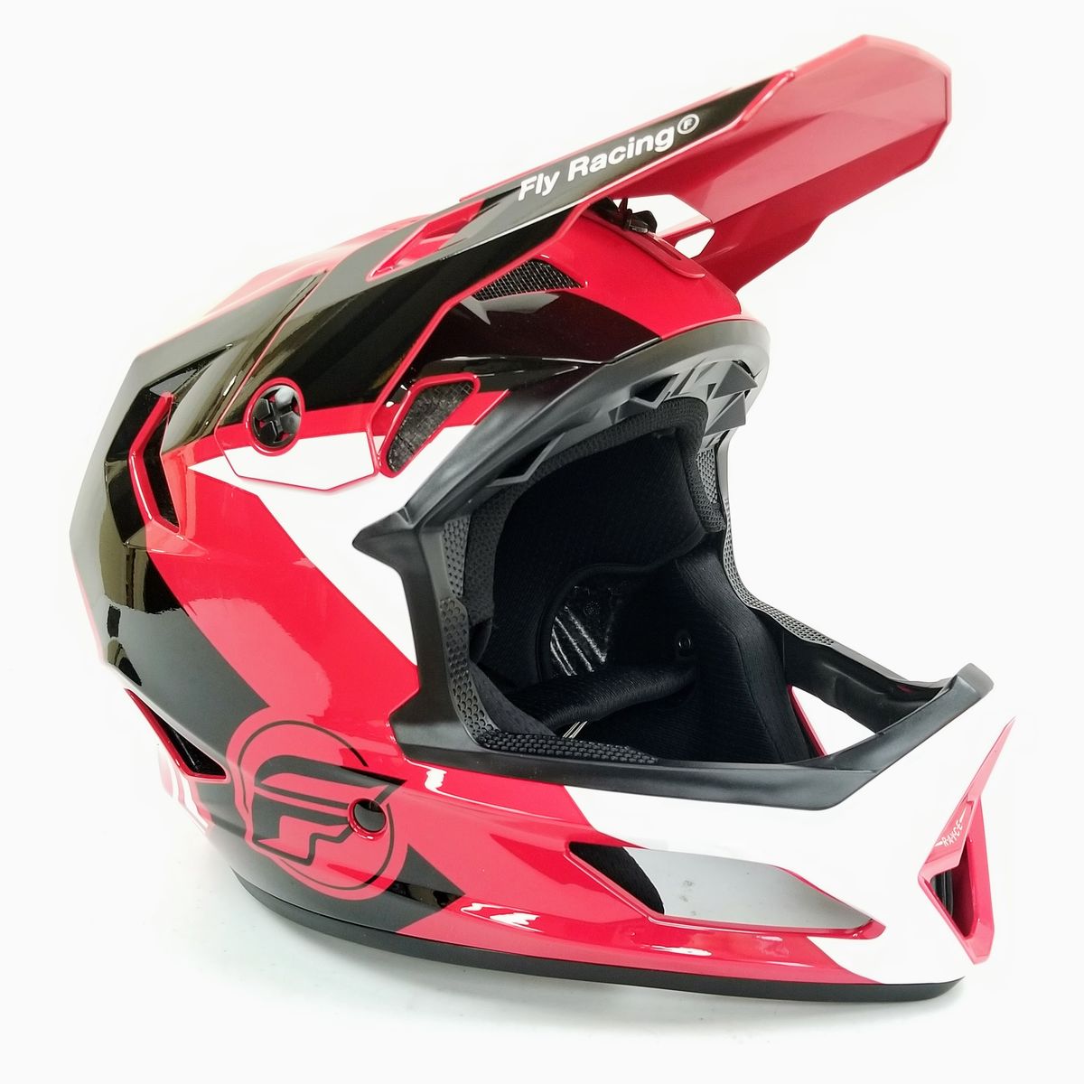 Fly Racing Rayce MTB/BMX Bicycle Helmet (Red/Black/White, X-Large) (73-3611X-L-R3-S3)