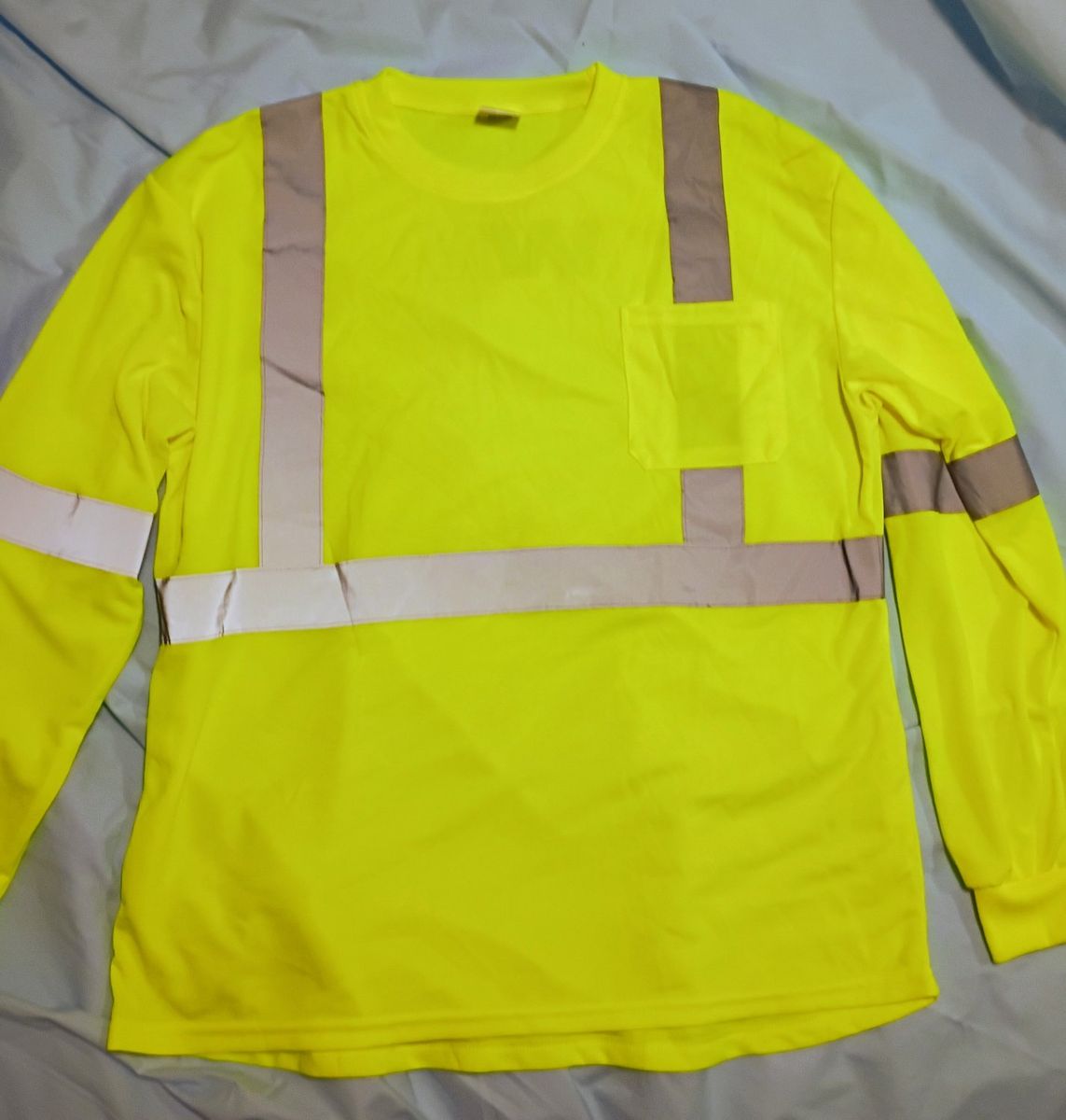 [2] Men's Hi-Vis Long Sleeve Safety Shirts - Size XL - NEW 