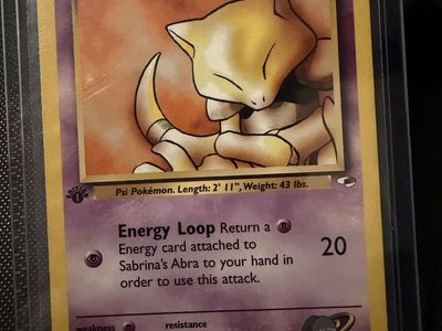 Sabrina's Abra 1st Edition 91/132 Gym Challenge Pokemon Card