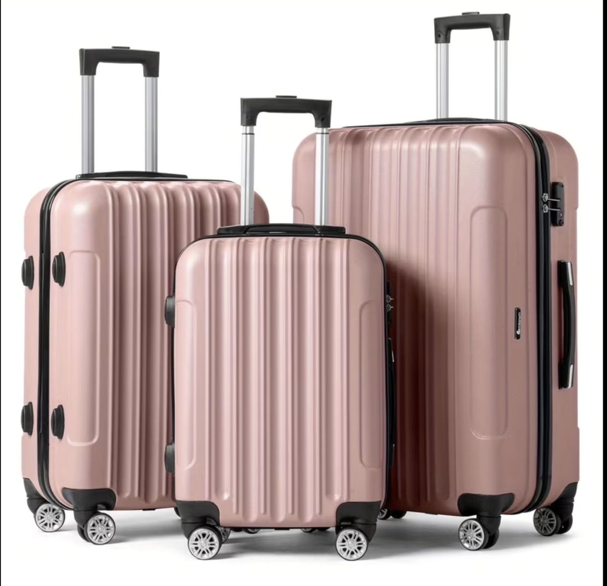 New! 3-Piece Hardshell Luggage Set