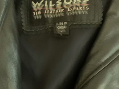 Wilson women leather jacket Large