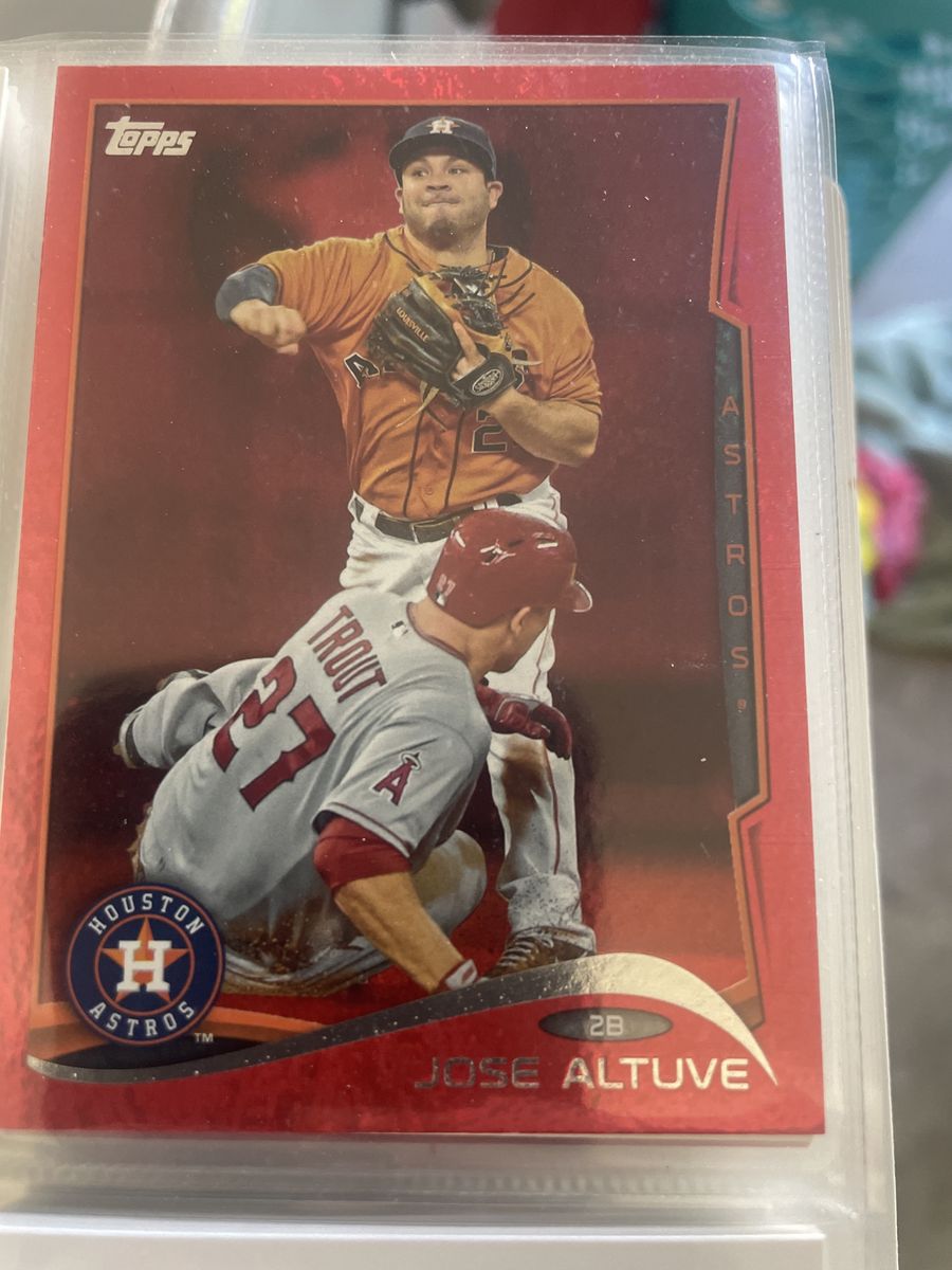 2013 Topps Update Series #US262 Jose Altuve Rookie Card - Red Foil Parallel, Houston Astros