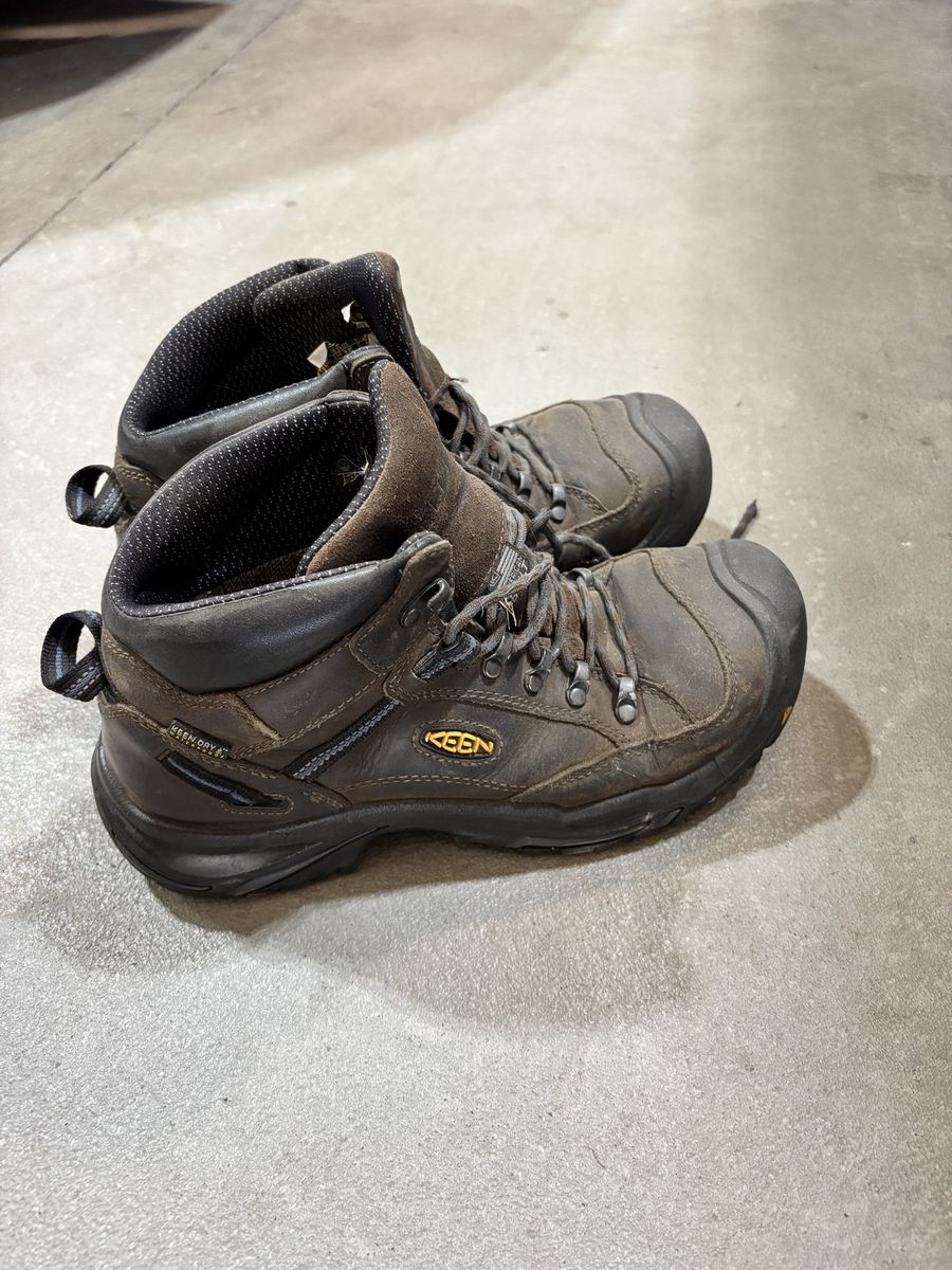 KEEN Dry Waterproof Leather Boots - Men's Brown Mid-Top Size 9.5