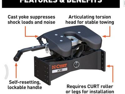New Curt 16590 A30 5th Wheel Trailer Hitch