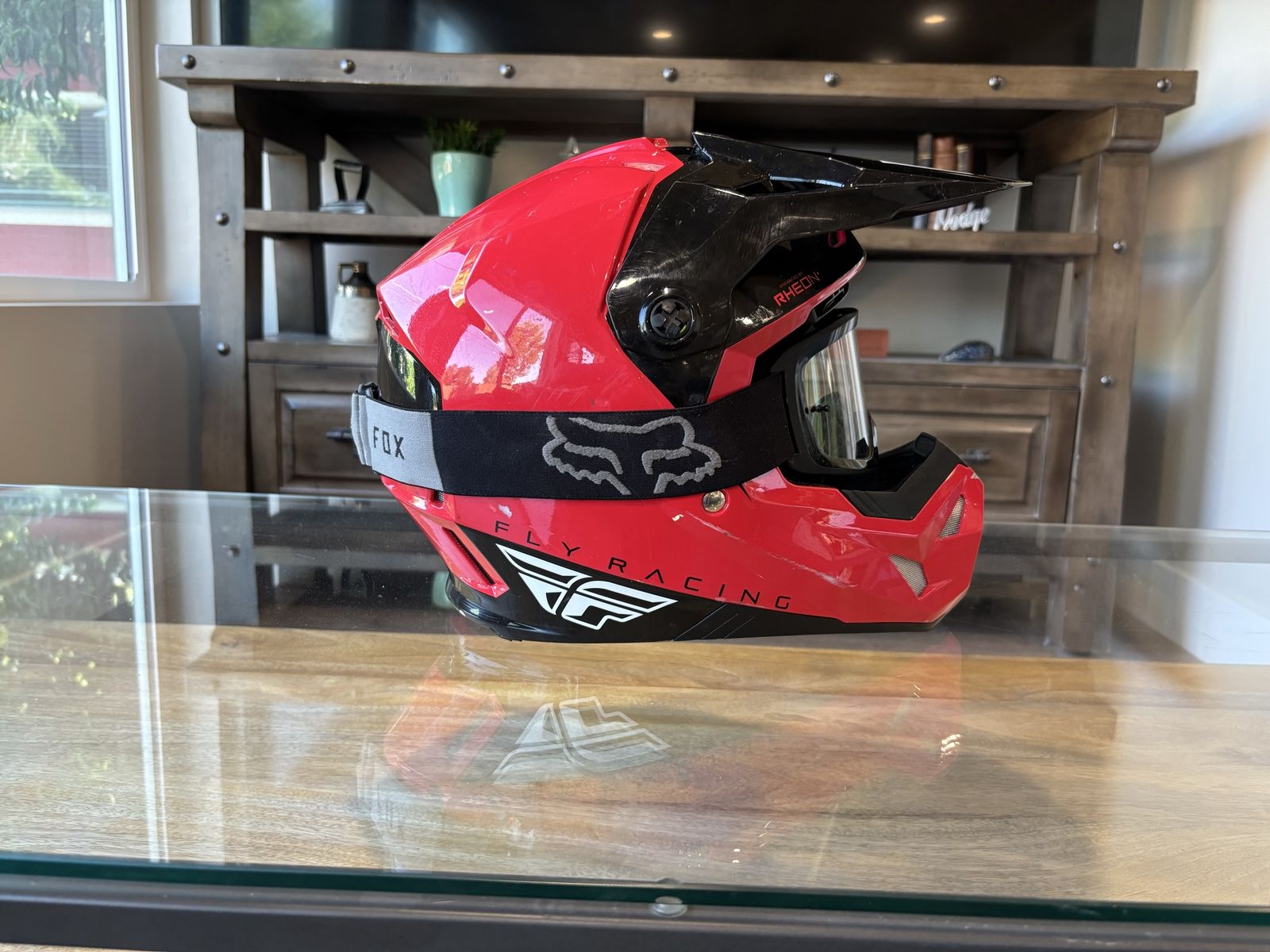 Fly Racing Formula CP Carbon Helmet 2022 + Fox Goggles - Size L