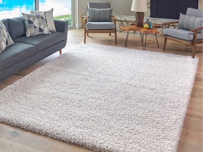 Thomasville Shag 7ft10n x 10ft Marketplace Luxury Area Rug, Cloud