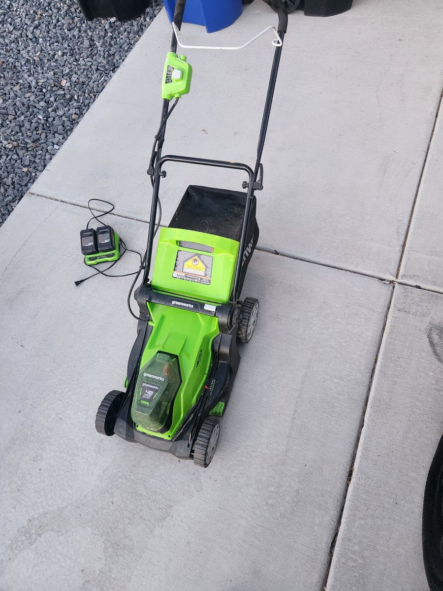 Greenworks Electric Lawn Mower. 48v