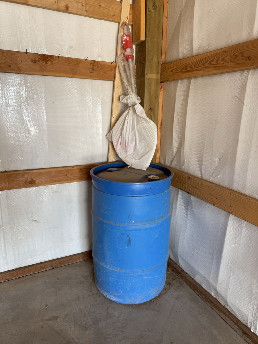 55 gallon drum of kerosine and pump