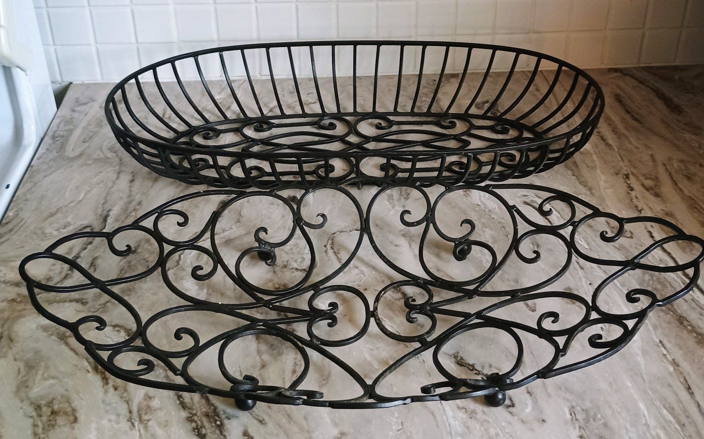 Set of two Rod Iron Baskets