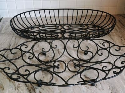 Set of two Rod Iron Baskets