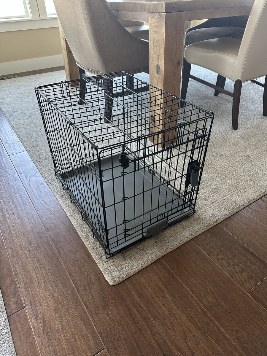 MidWest Homes for Pets 24" Life Stages Dog Crate Single Door with Divider & Blackout Cover