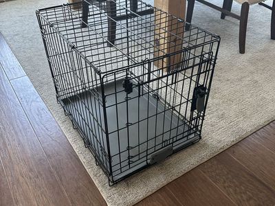 MidWest Homes for Pets 24" Life Stages Dog Crate Single Door with Divider & Blackout Cover