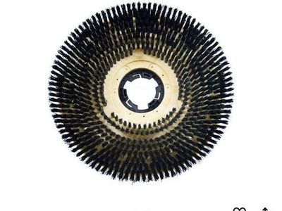 Floor scrubber brush attachments