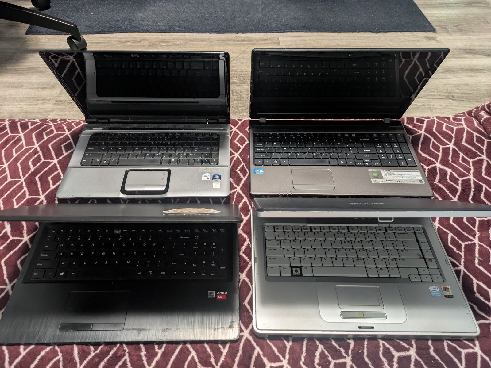 Assorted Laptops for parts/repair